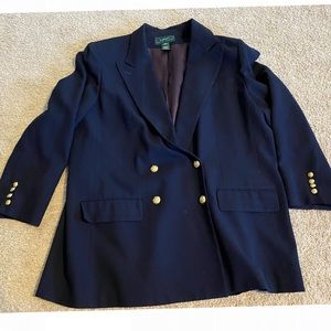 Ralph Lauren Worsted Double Breasted Wool Jacket